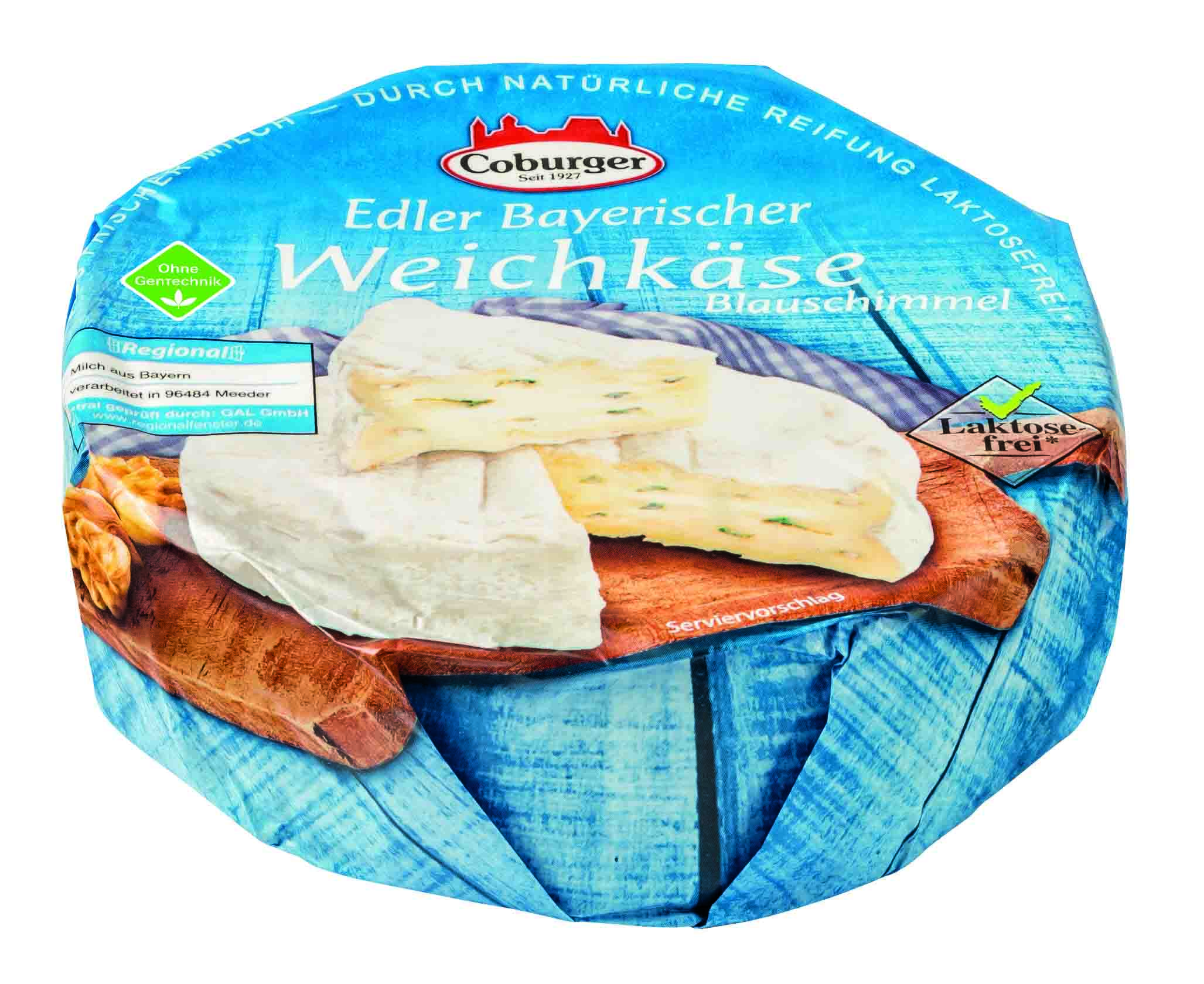 Coburger Noble Bavarian soft cheese blue, 350g - Milchwerke Oberfranken  West e.G.